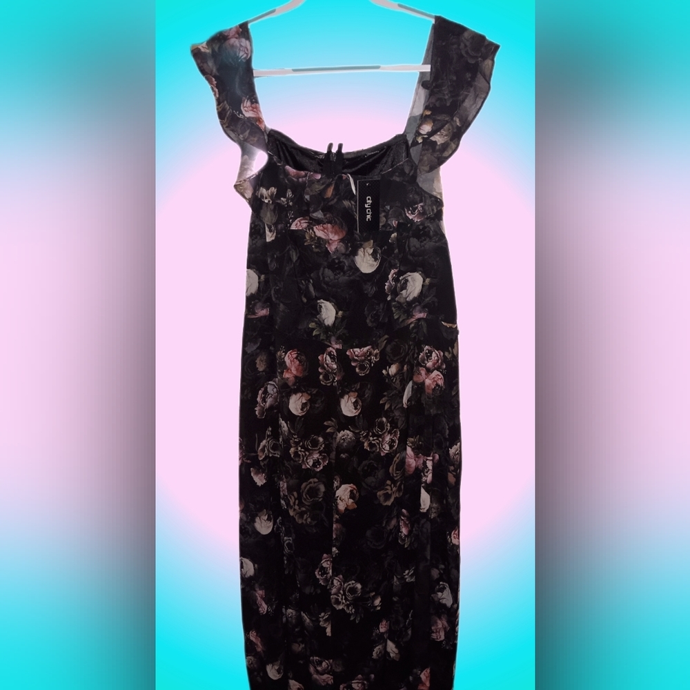 City Chic Floral Evening Dress *Plus Size*